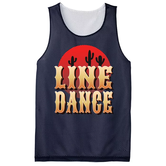 Line Dance Western Country Mesh Reversible Basketball Jersey Tank