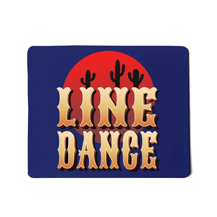 Line Dance Western Country Mousepad