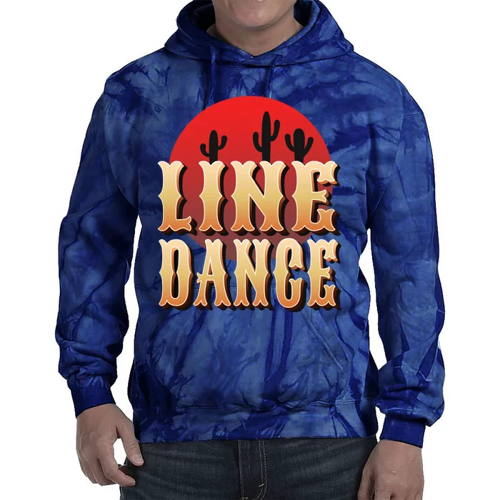 Line Dance Western Country Tie Dye Hoodie