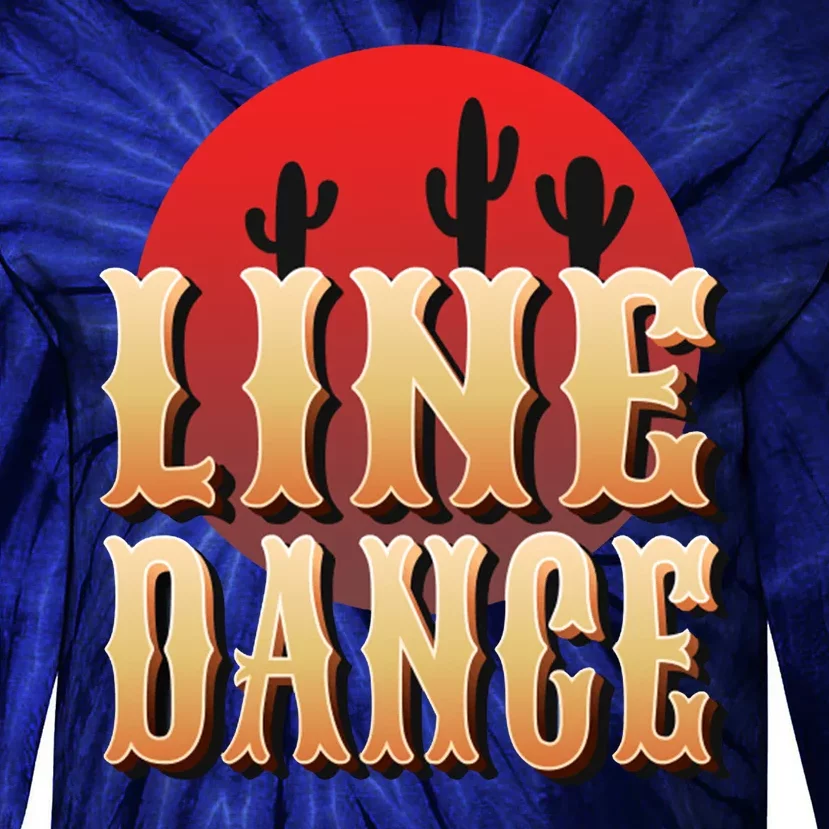 Line Dance Western Country Tie-Dye Long Sleeve Shirt