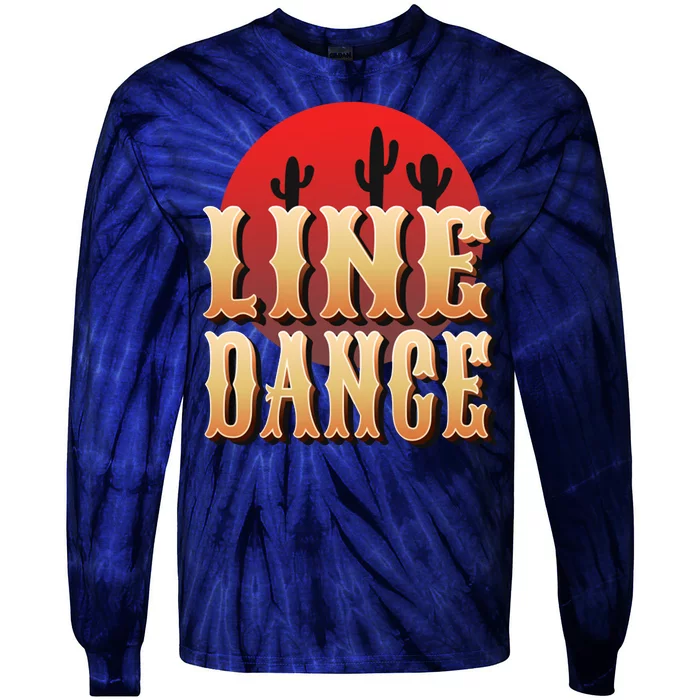 Line Dance Western Country Tie-Dye Long Sleeve Shirt