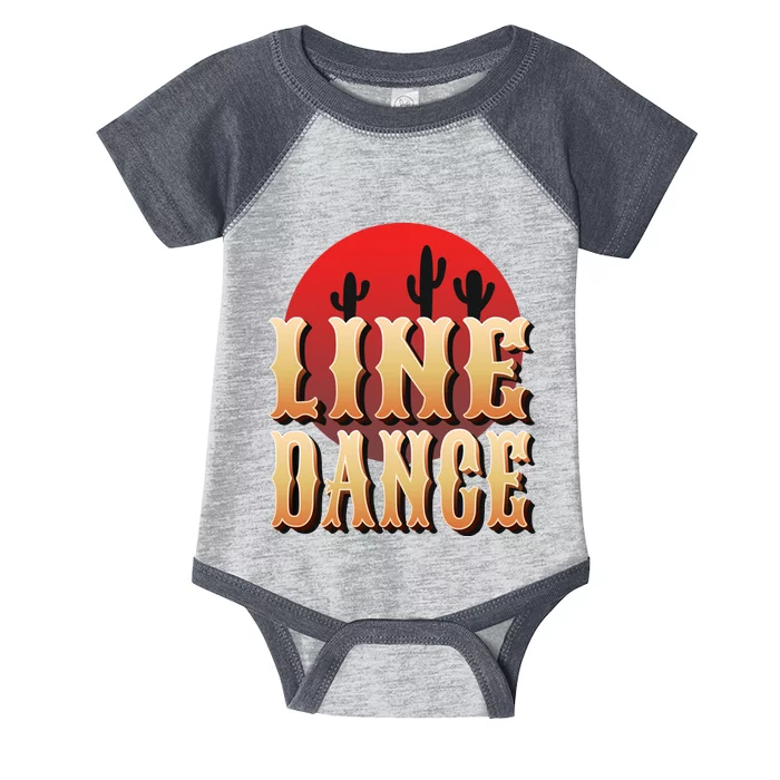 Line Dance Western Country Infant Baby Jersey Bodysuit