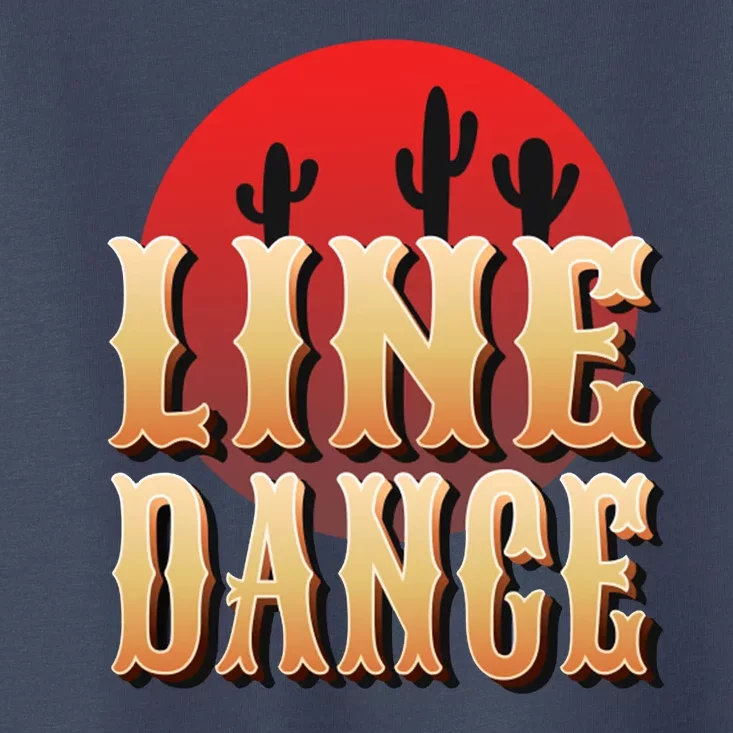 Line Dance Western Country Toddler T-Shirt