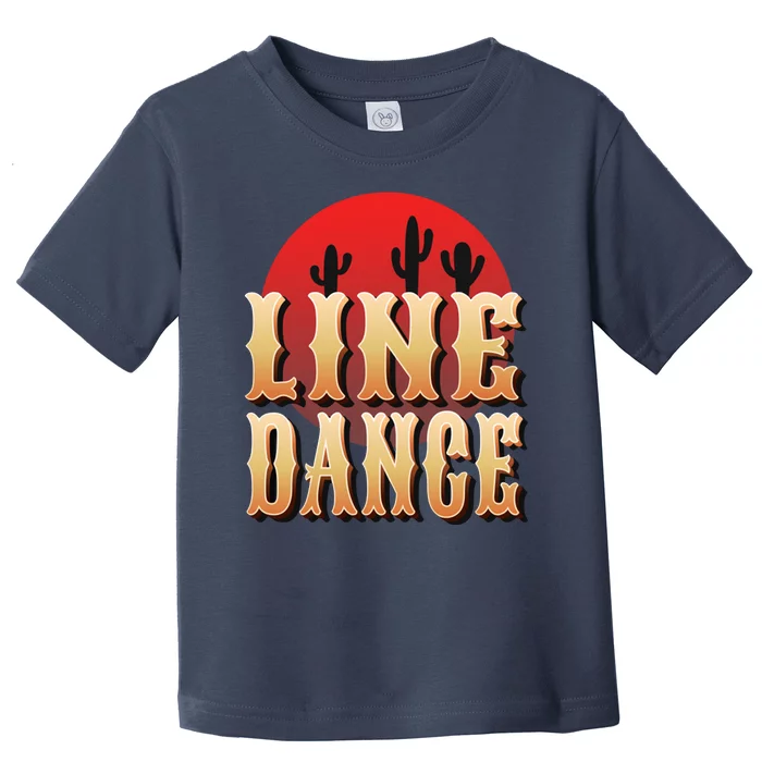 Line Dance Western Country Toddler T-Shirt