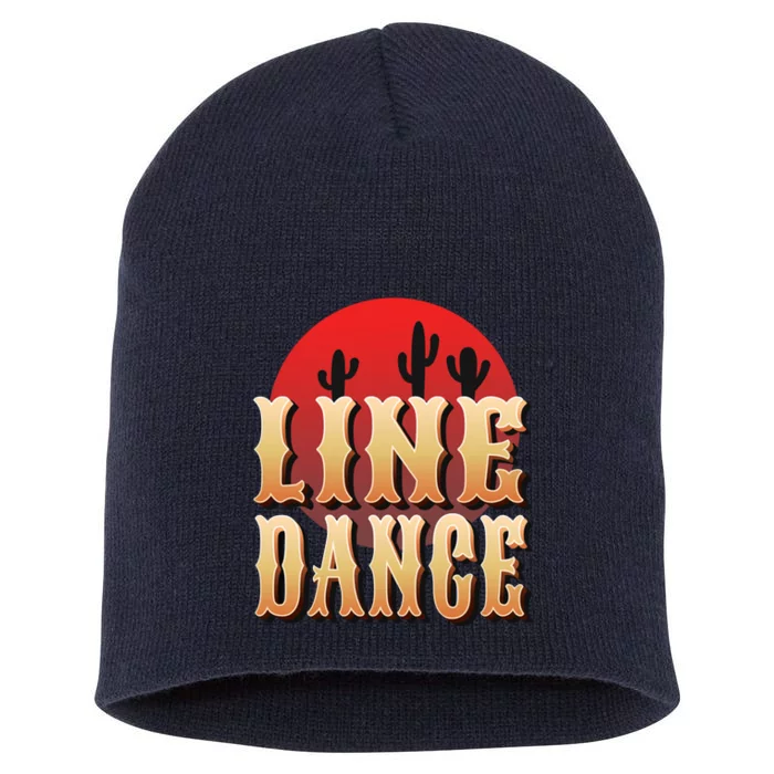 Line Dance Western Country Short Acrylic Beanie