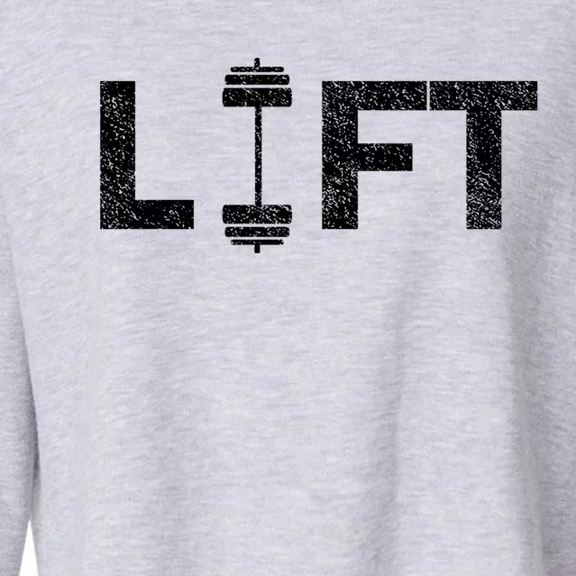 Lift Deadlifting Weightlifting Weightlift Weightlifter Funny Gift Cropped Pullover Crew