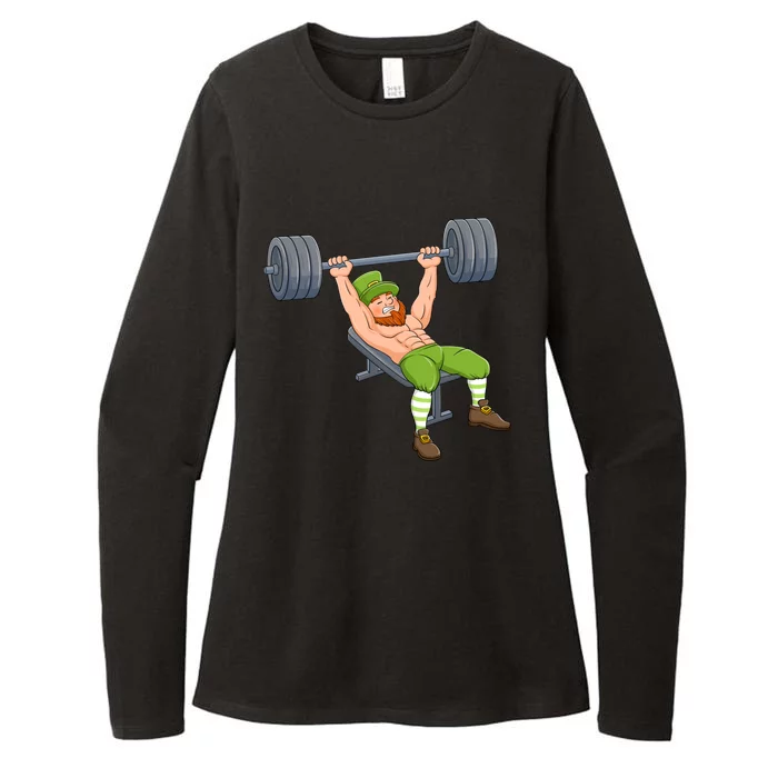 Leprechaun Deadlift Weightlifting Fitness St Patricks Day Gift Womens CVC Long Sleeve Shirt