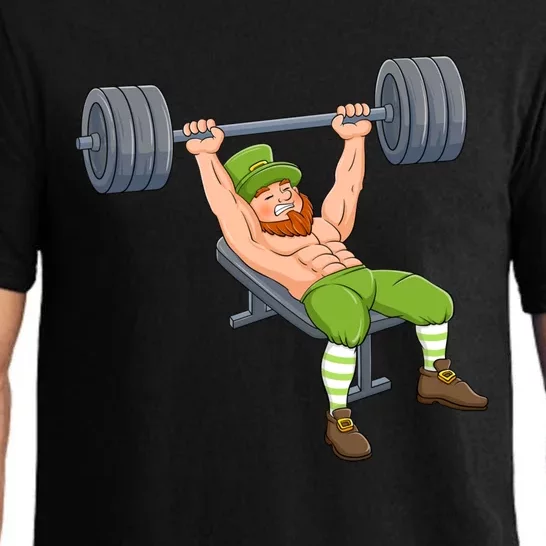 Leprechaun Deadlift Weightlifting Fitness St Patricks Day Gift Pajama Set