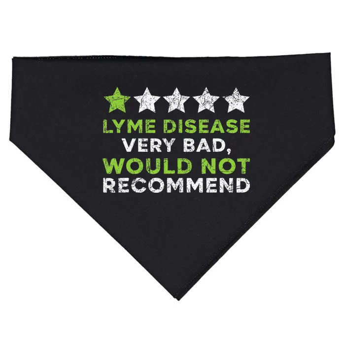 Lyme Disease Warrior Lyme Disease Awareness Month USA-Made Doggie Bandana