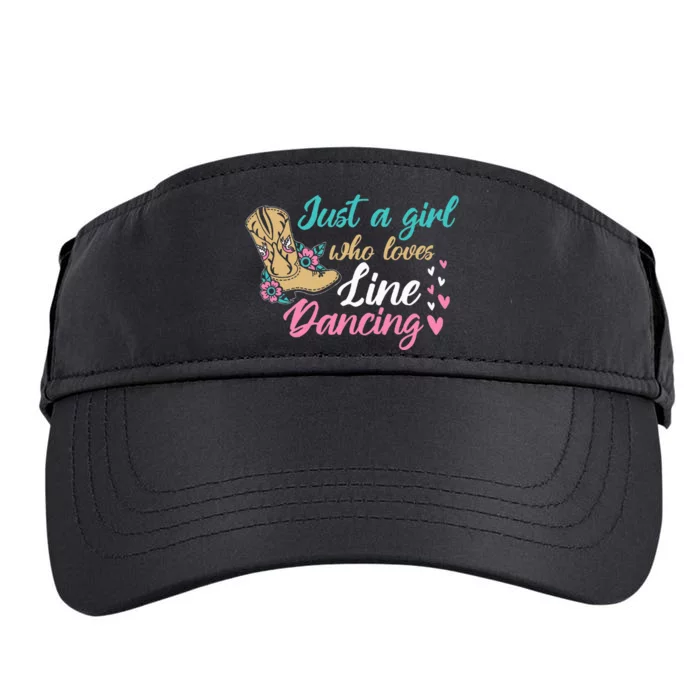 Line Dancing Western Just A Girl Who Loves Line Dancing Adult Drive Performance Visor