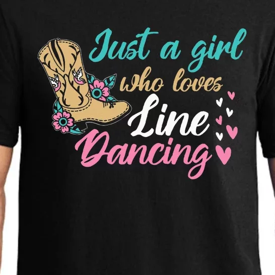 Line Dancing Western Just A Girl Who Loves Line Dancing Pajama Set