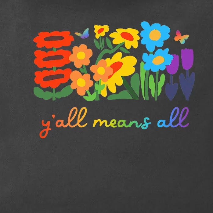 Lgbtq Diversity YAll Pride Means All Flower Zip Tote Bag