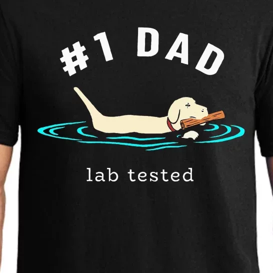 Lab Dad Yellow Labrador Retriever 1 Dad Lab Tested Pajama Set