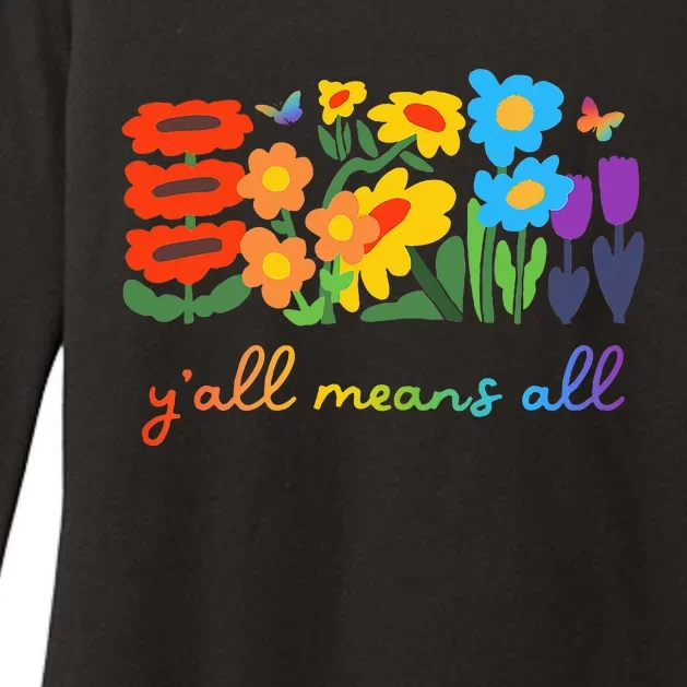 Lgbtq Diversity YAll Pride Means All Flower Womens CVC Long Sleeve Shirt