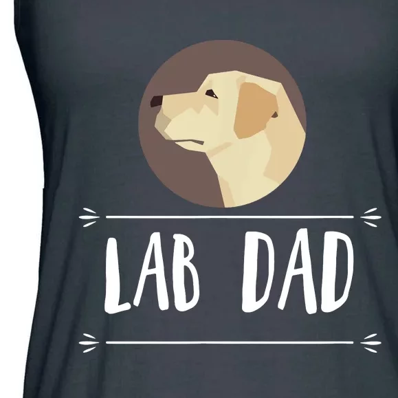 Lab Dad Yellow Labrador Retriever Dog Gift Ladies Essential Flowy Tank