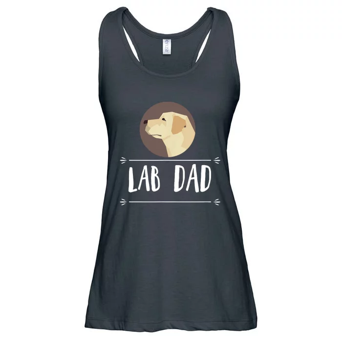 Lab Dad Yellow Labrador Retriever Dog Gift Ladies Essential Flowy Tank