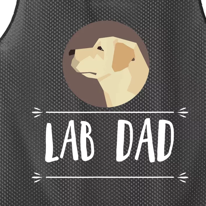 Lab Dad Yellow Labrador Retriever Dog Gift Mesh Reversible Basketball Jersey Tank