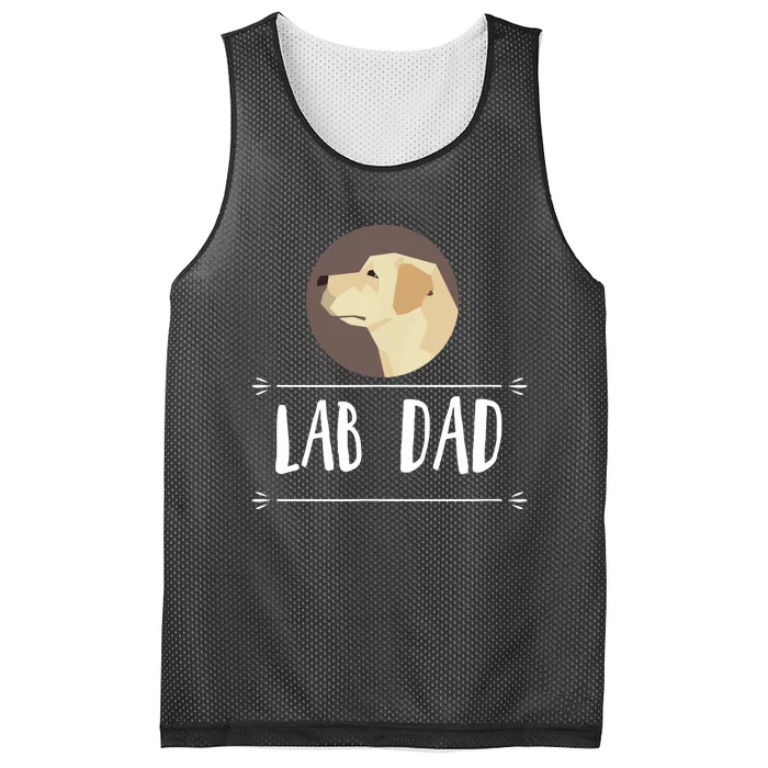 Lab Dad Yellow Labrador Retriever Dog Gift Mesh Reversible Basketball Jersey Tank