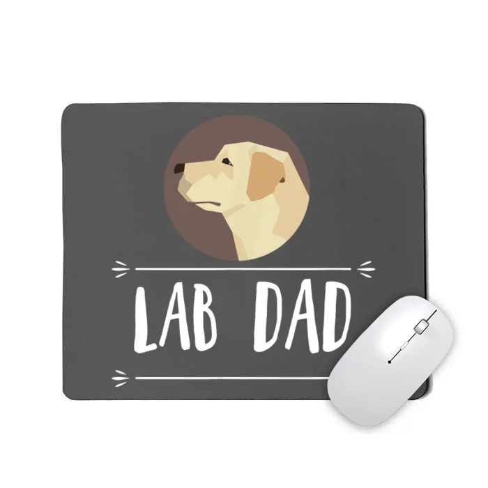 Lab Dad Yellow Labrador Retriever Dog Gift Mousepad