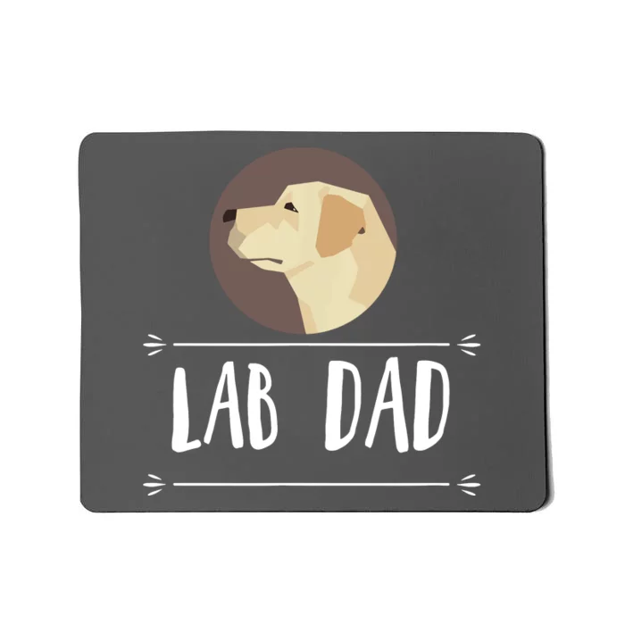 Lab Dad Yellow Labrador Retriever Dog Gift Mousepad