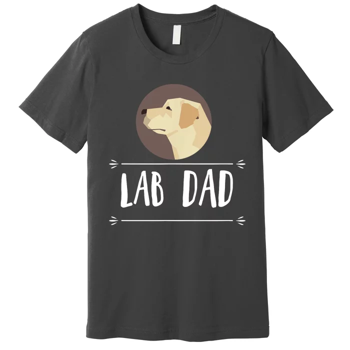 Lab Dad Yellow Labrador Retriever Dog Gift Premium T-Shirt