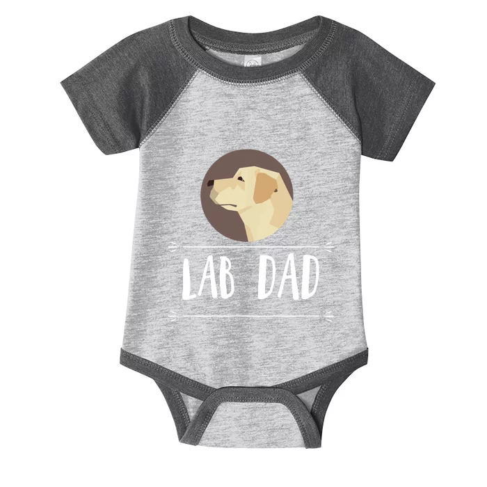 Lab Dad Yellow Labrador Retriever Dog Gift Infant Baby Jersey Bodysuit