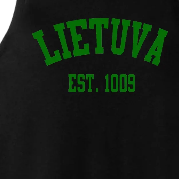 Lietuva Est 1009 Lietuva Got Game By Lithuania Strong Ladies Tri-Blend Wicking Tank