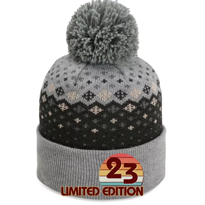 Limited Edition 1923 Retro Sun 100th Birthday The Baniff Cuffed Pom Beanie