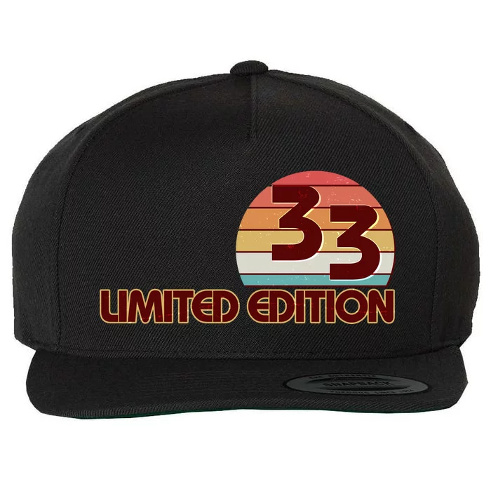 Limited Edition 1933 Retro Sun 90th Birthday Wool Snapback Cap