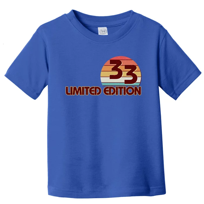 Limited Edition 1933 Retro Sun 90th Birthday Toddler T-Shirt