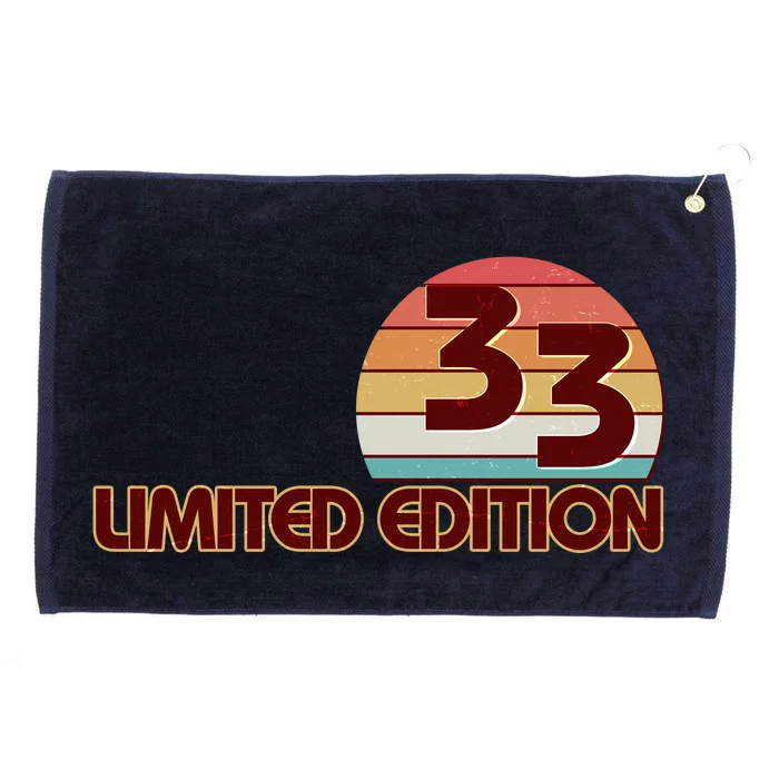 Limited Edition 1933 Retro Sun 90th Birthday Grommeted Golf Towel