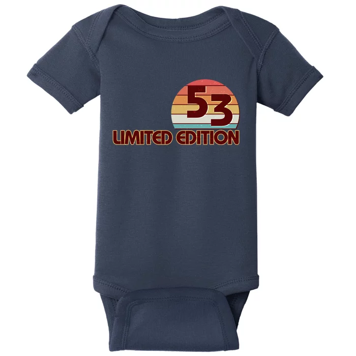 Limited Edition 1953 Retro Sun 70th Birthday Baby Bodysuit