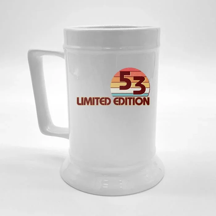 Limited Edition 1953 Retro Sun 70th Birthday Front & Back Beer Stein