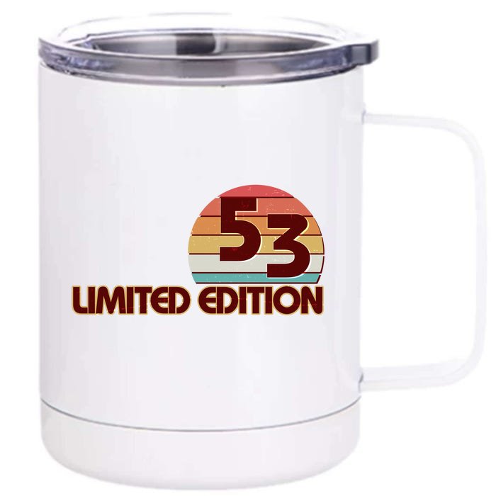 Limited Edition 1953 Retro Sun 70th Birthday Front & Back 12oz Stainless Steel Tumbler Cup