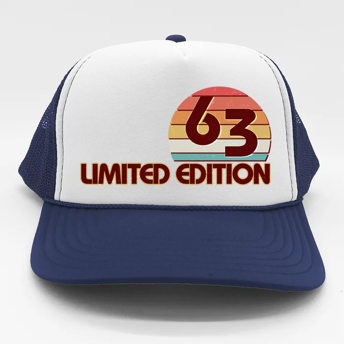 Limited Edition 1963 Retro Sun 60th Birthday Trucker Hat