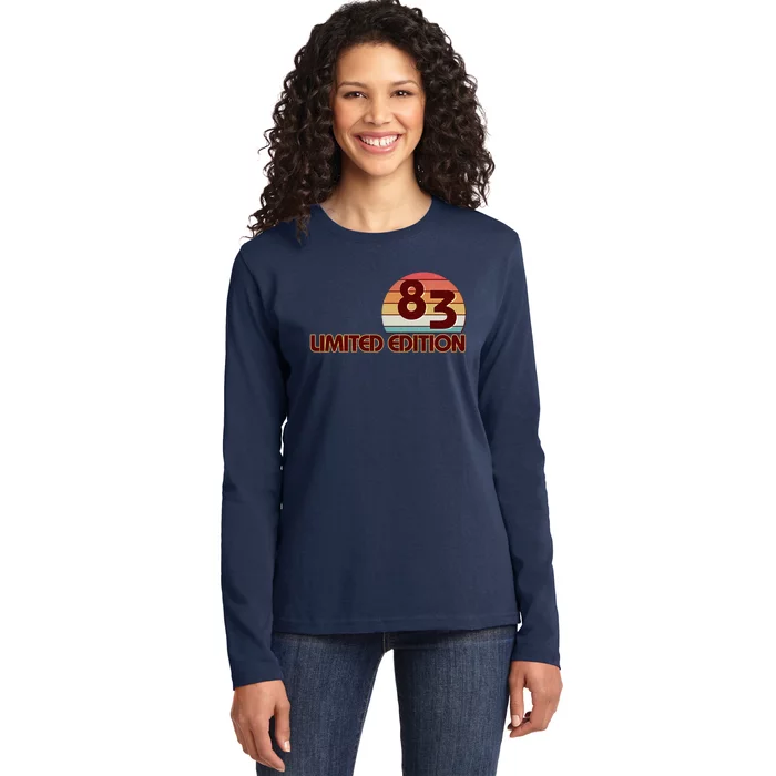 Limited Edition 1983 Retro Sun 40th Birthday Ladies Long Sleeve Shirt