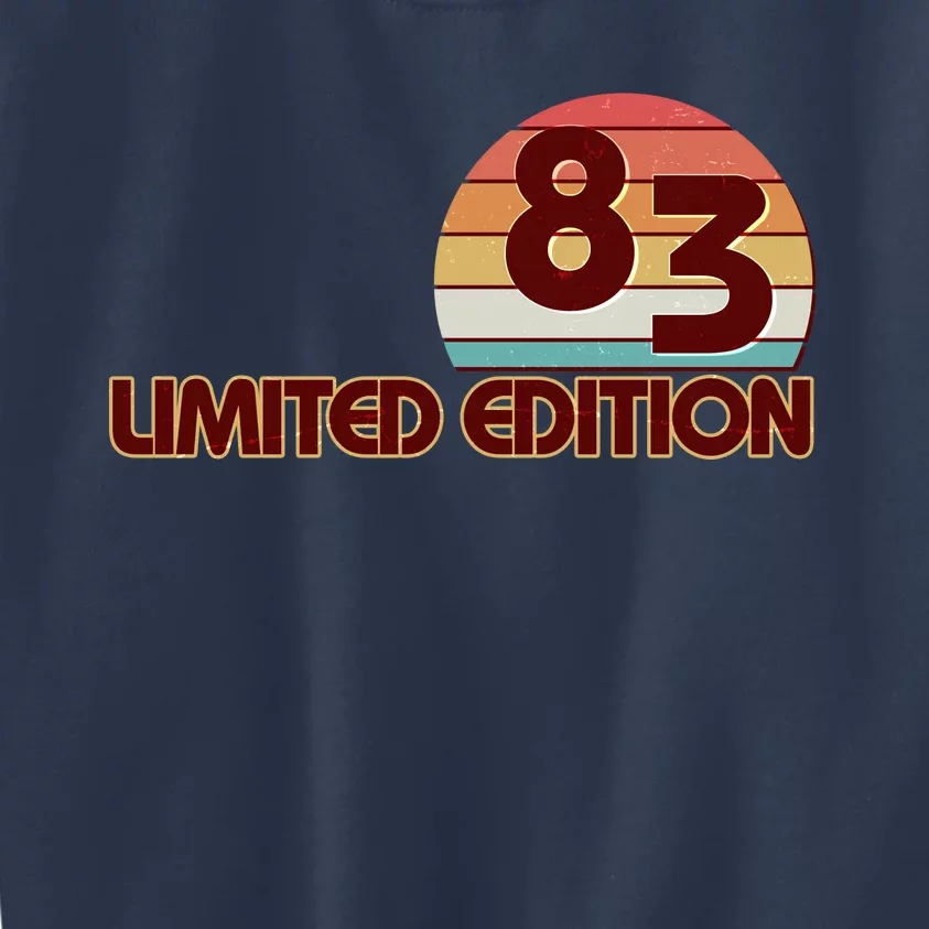 Limited Edition 1983 Retro Sun 40th Birthday Kids Sweatshirt