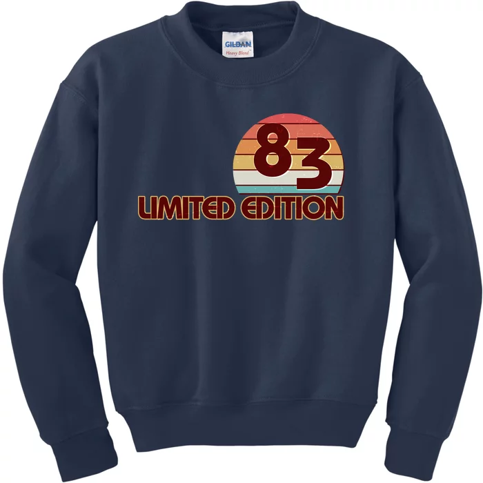 Limited Edition 1983 Retro Sun 40th Birthday Kids Sweatshirt