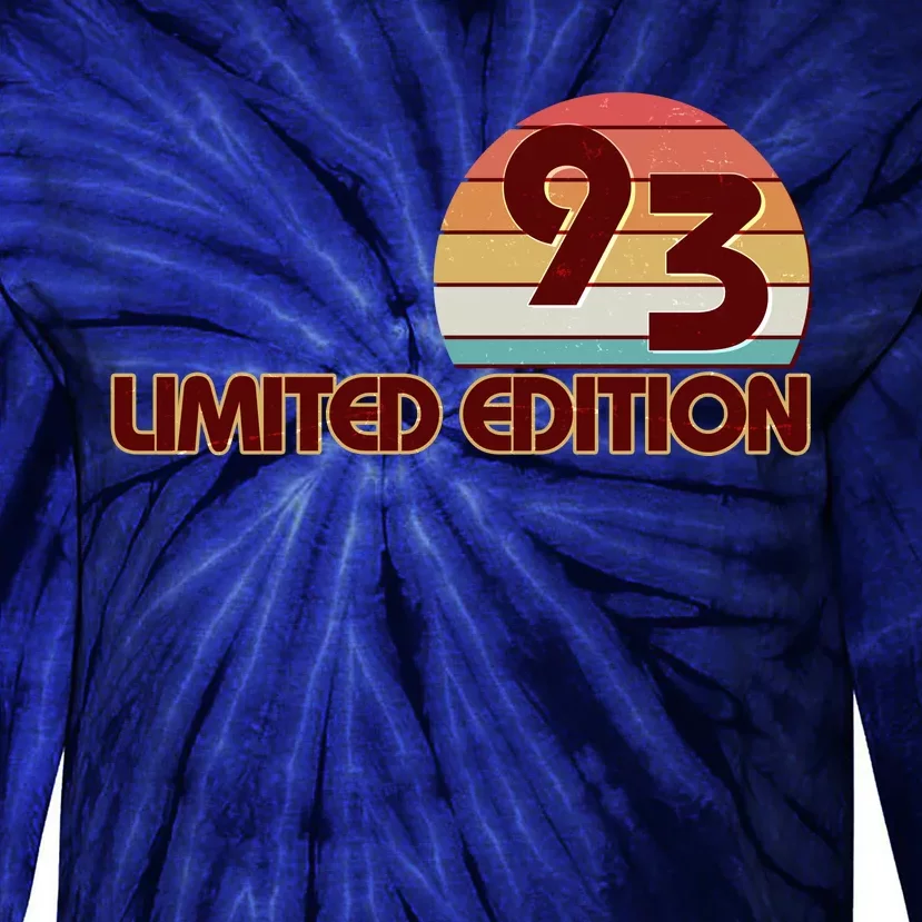 Limited Edition 1993 Retro Sun 30th Birthday Tie-Dye Long Sleeve Shirt