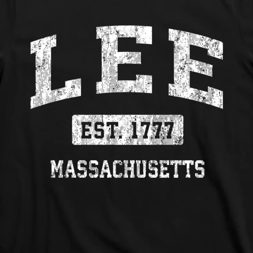 Lee Est 1777 Massachusetts Ma Vintage Sports Established Design T-Shirt