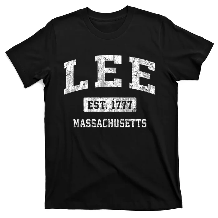 Lee Est 1777 Massachusetts Ma Vintage Sports Established Design T-Shirt