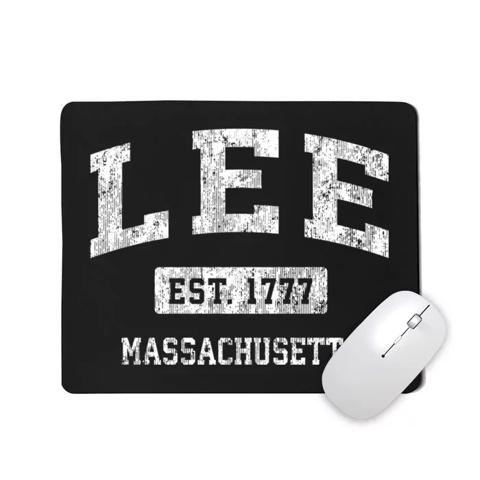 Lee Est 1777 Massachusetts Ma Vintage Sports Established Design Mousepad