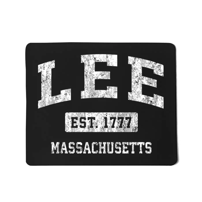 Lee Est 1777 Massachusetts Ma Vintage Sports Established Design Mousepad