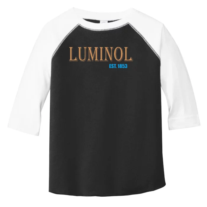 Luminol Est 1853 Crime Scene True Crime Toddler Fine Jersey T-Shirt