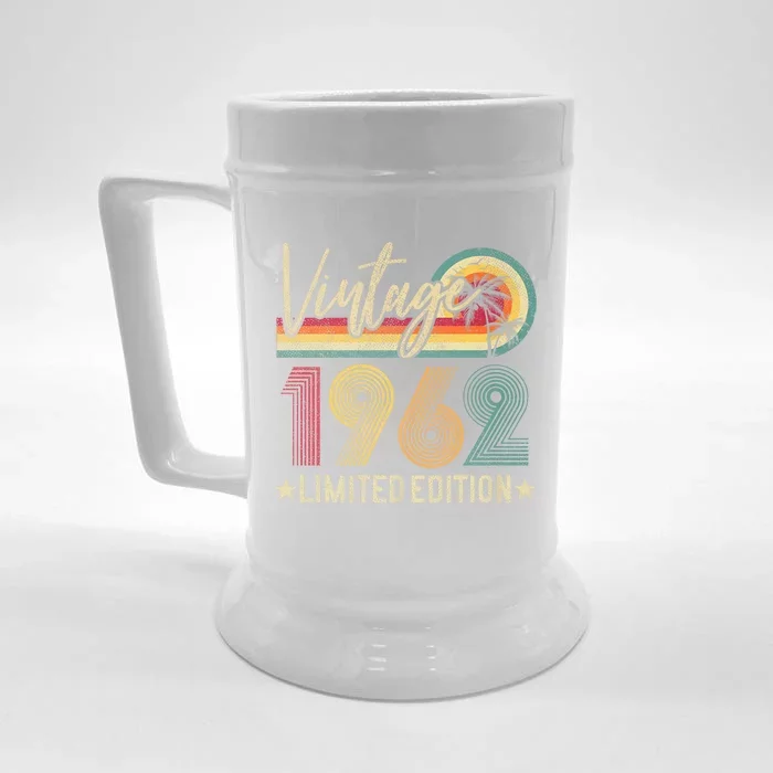 Limited Edition 1962 60th Birthday 60 Years Old Gag Gift Front & Back Beer Stein