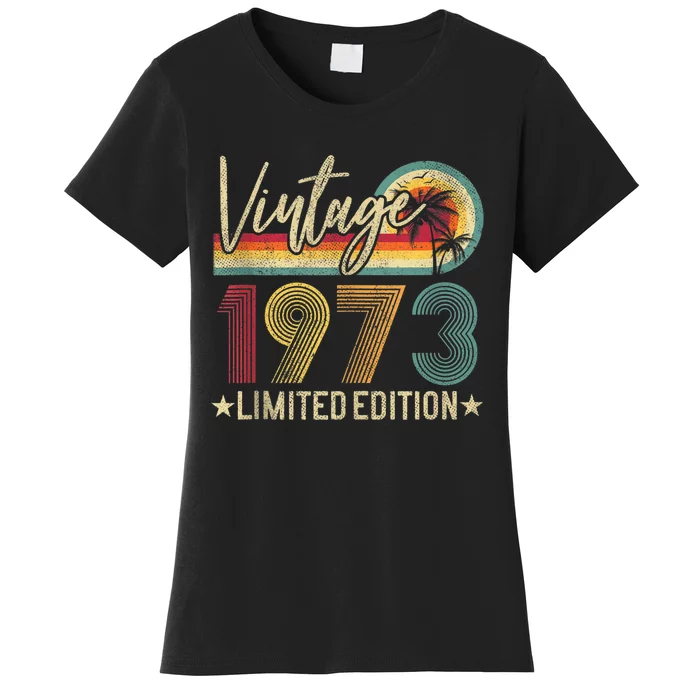 Limited Edition 1973 50th Birthday Gift 50 Years Old Vintage Tank Top Women's T-Shirt