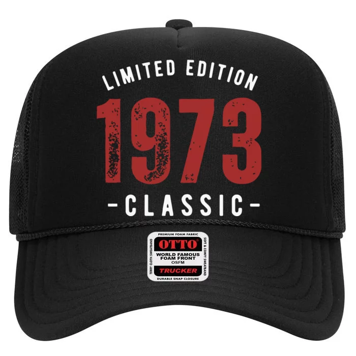 Limited Edition 1973 50th Birthday High Crown Mesh Trucker Hat