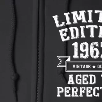 Limited Edition 1962 Aged To Perfection Full Zip Hoodie