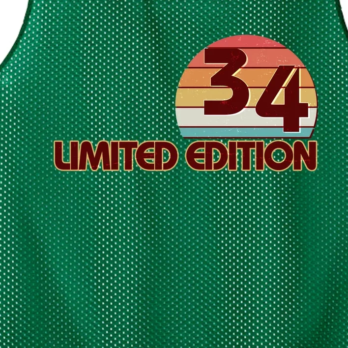 Limited Edition 1934 Retro Sun 90th Birthday Mesh Reversible Basketball Jersey Tank