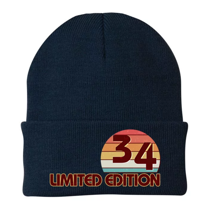 Limited Edition 1934 Retro Sun 90th Birthday Knit Cap Winter Beanie